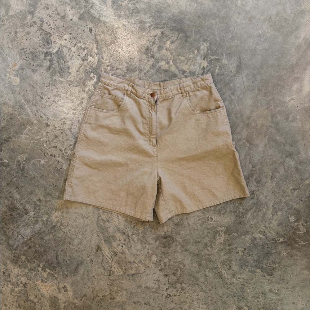 90s Bill Blass Linen Carpenter Short